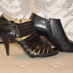 Nine West Hamish Black Booties Size 7.5W